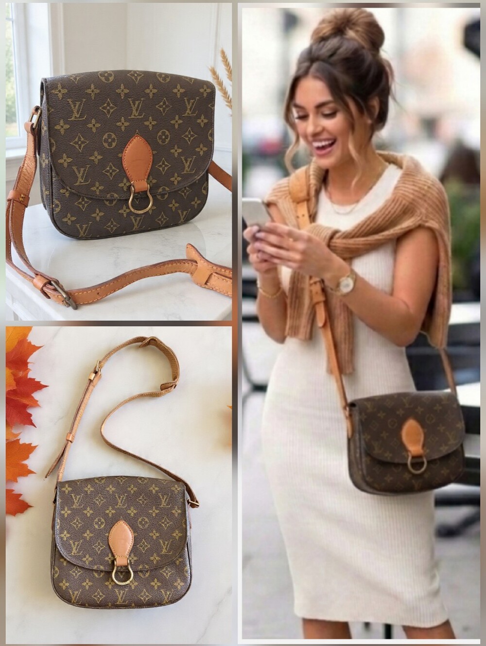 Louis Vuitton 1989 Vintage Monogram Saint Cloud GM Crossbody